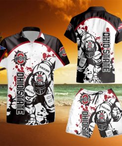 OHIO STATE BUCKEYES FOOTBALL PLAYER Hawaiian Shirt And Short