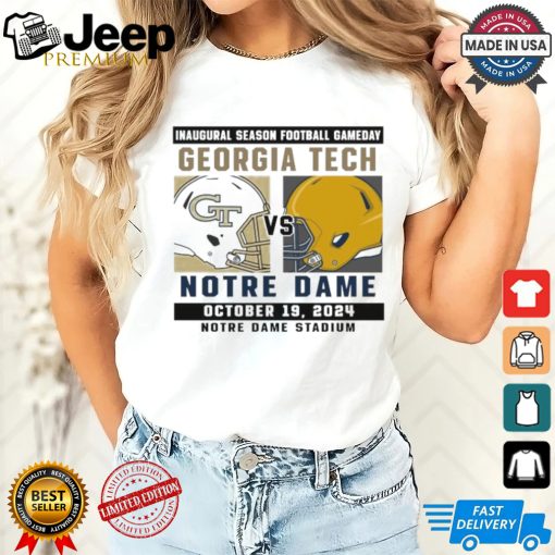 Official Notre Dame Fighting Irish vs Georgia Tech Football Gameday October 19,2024 Matchup shirt