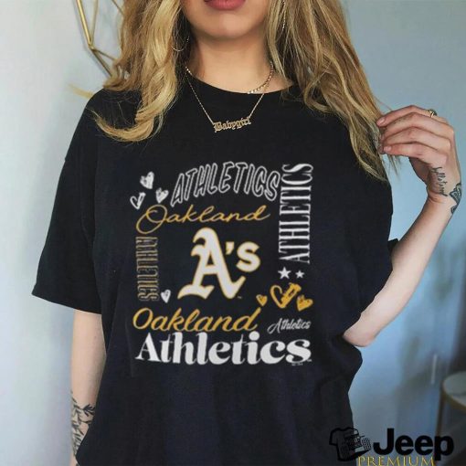 Oakland Athletics G III 4Her by Carl Banks Women’s Collage Graphic T Shirt