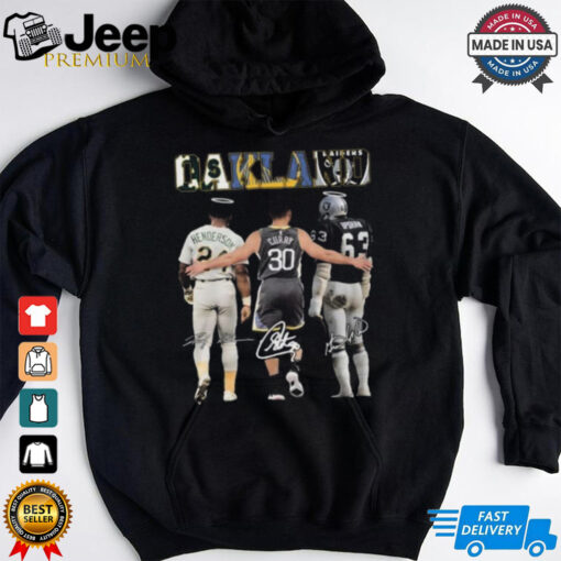 Oakland Athletics Henderson Raiders And Stephen Curry T Shirt