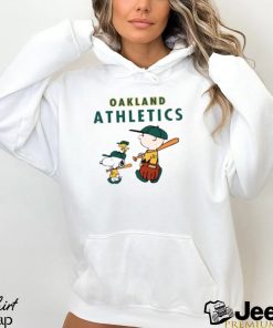 Oakland Athletics Let's Play Baseball Together Snoopy MLB Shirt