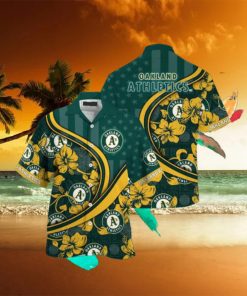 Oakland Athletics MLB Us Flag Custom Summer Aloha Hawaiian Shirt