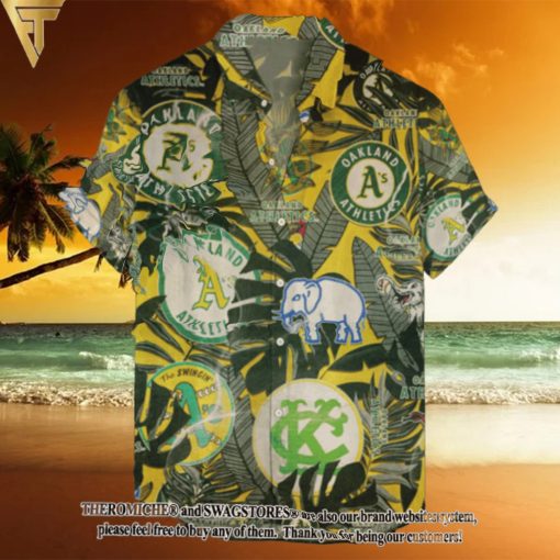 Oakland Athletics Retro Logo Hawaiian Shirt