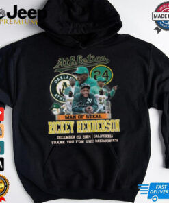 Oakland Athletics Rickey Henderson Man Of Steal 2024 T Shirt For True Fan