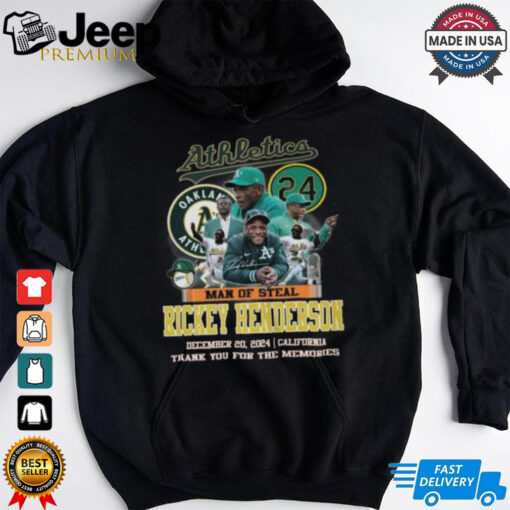 Oakland Athletics Rickey Henderson Man Of Steal 2024 T Shirt For True Fan