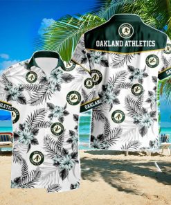 Oakland Athletics Tropical Floral Logo Hawaiian Shirt