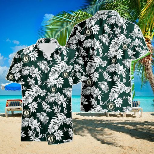 Oakland Athletics Tropical Leaf 3D Printed Hawaiian Shirt Beach Team Gift