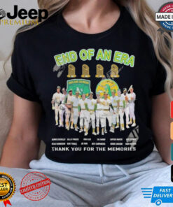 Oakland End Of An Era Thank You For The Memories T Shirt