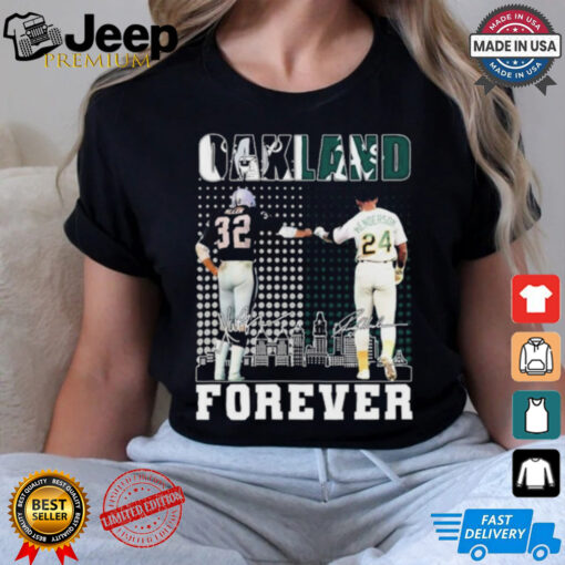 Oakland Forever Marcus Allen And Rickey Henderson Signatures Shirt