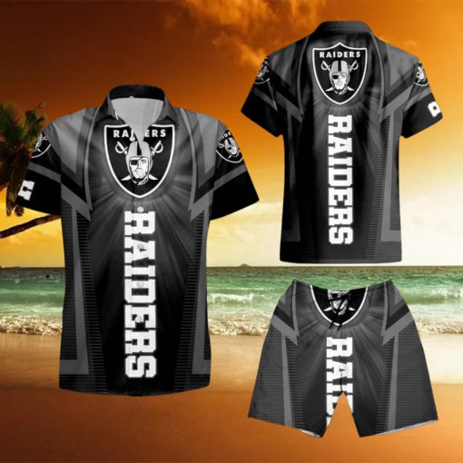 Oakland Raiders For Fan Hawaiian Shirt And Short