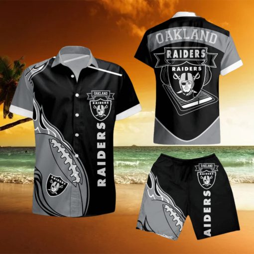 Oakland Raiders Hawaiian Shirt And Short Summer Shirt