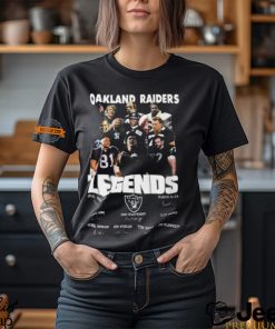 Oakland Raiders Legendary History Signature Unisex T Shirt