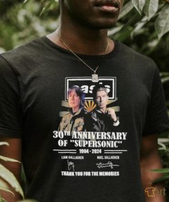 Oasis 30th Anniversary Of Supersonic 1994 2024 Thank You For The Memories Sign Shirt