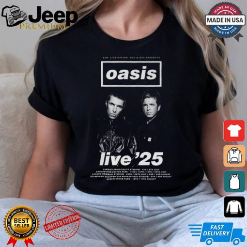 Oasis Band Reunion Tour 2025 Shirt