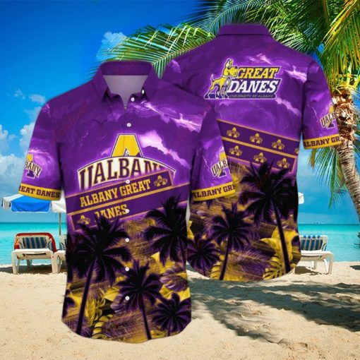Oceanside Aloha Hawaiian Shirt, Albany Great Danes, Treasured NCAA Gift