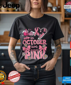 October We Wear Pink Shirt, Postal Worker Breast Cancer Awareness Tee