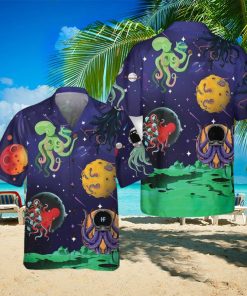 Octopus Astronaut Hawaiian Shirt Aloha Casual Shirt For Men And Women