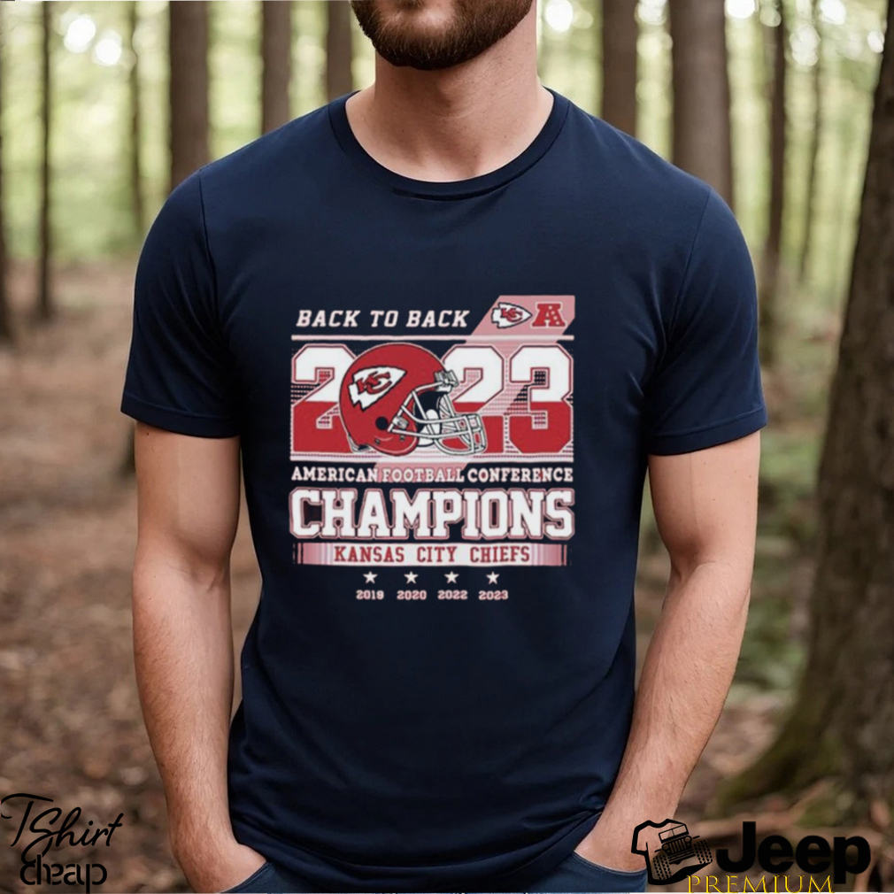 Official 2023 Back To Back American Football Conference Champions Kansas  City Chiefs shirt - teejeep