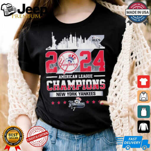 Official 2024 American League Champions New York Yankees T Shirt