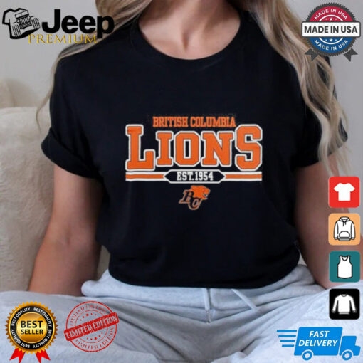 Official 2024 British Columbia Lions Black T Shirt