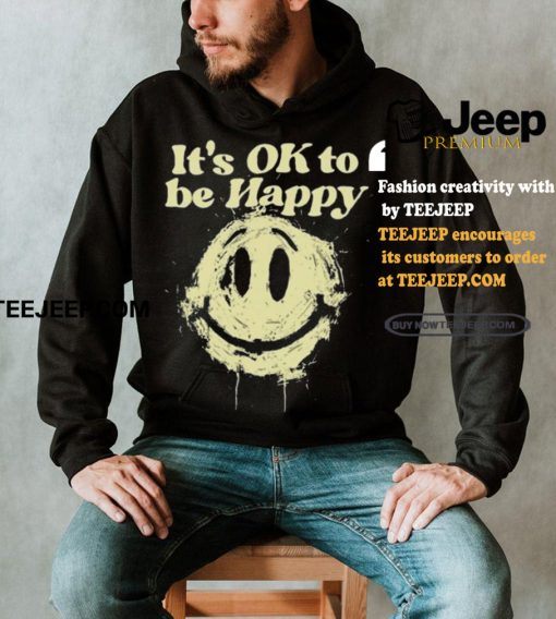 Official 2024 DJ KHALED It’S Ok To Be Happy Distorted Black Shirt