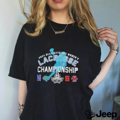 Official 2024 Division I Women’s Lacrosse Championship Four Team Shirt