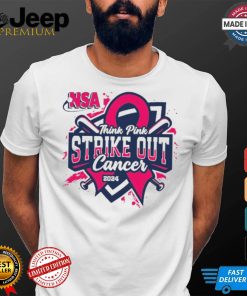 Official 2024 NSA Think Pink Strike Out Cancer Fastpitch Tournament T Shirt