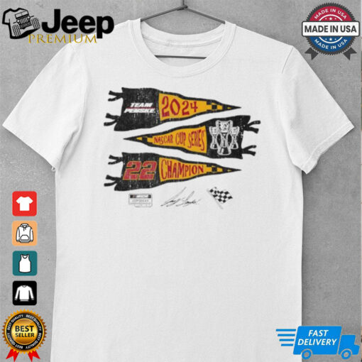 Official 2024 Nascar Cup Series Champion Team Penske Joey Logano Signature Shirt