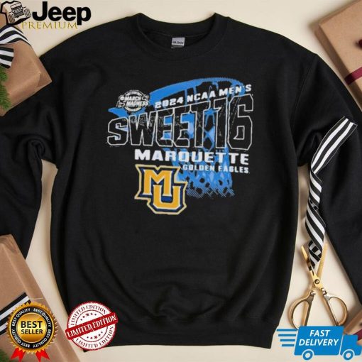 Official 2024 Ncaa Men’s Sweet 16 Marquette Golden Eagles Shirt