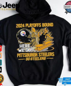 Official 2024 Playoffs Bound Pittsburgh Steelers Go Steelers Unisex T Shirt