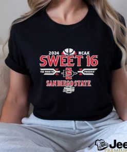 Official 2024 SDSU Men’s Basketball Sweet 16 Shirt