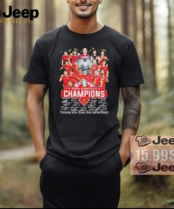 Official 2024 Spain UEFA Euro Champions Signature Thank You For The Memories Unisex T Shirt