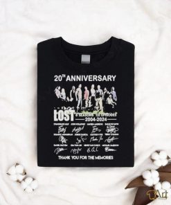 Official 20th Anniversary LOST 6 Seasons 121 Episodes 2004 2024 Thank You For Shirt