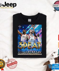 Official 3 Peat Men’s Wheelchair Basketball Gold Medalists Paralympic Games Paris 2024 Poster t shirt