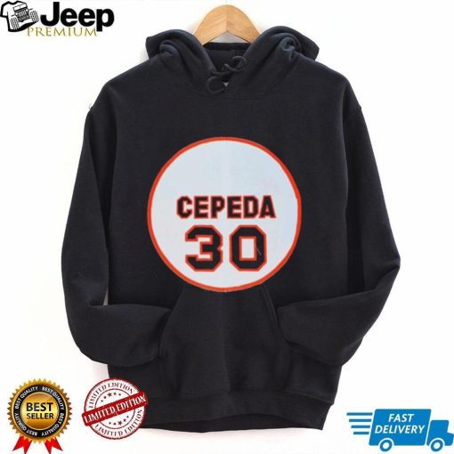 Official 30 Orlando Cepeda San Francisco Giants Memories Logo Shirt