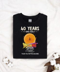 Official 40 Years 1984 2024 Dragon Ball Daima Thank You For The Memories Signatures Shirt