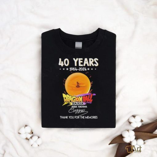 Official 40 Years 1984 2024 Dragon Ball Daima Thank You For The Memories Signatures Shirt