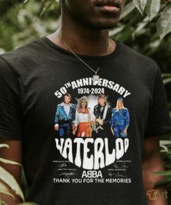 Official 50th Anniversary 1974 2024 Waterloo ABBA Thank You For The Memories T Shirt