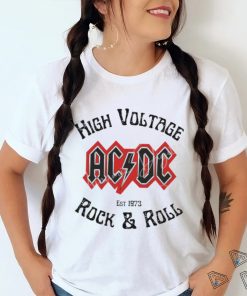 Official AC DC high Voltage Rock and roll est 1973 shirt