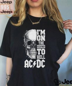 Official ACDC I Am On The Highway To Hell Rock On T Shirt