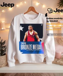 Official Aaron Brooks Team USA Bronze Medal Men’s Wrestling 86Kg Final Paris Olympic 2024 Poster t shirt