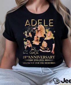 Official Adele 18th Anniversary 2006 2024 Thank You For The Memories T Shirt