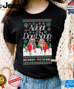 Official Adopt Don’t Shop Miss Peaches X Pete The Beagle Ugly Christmas 2024 Shirt