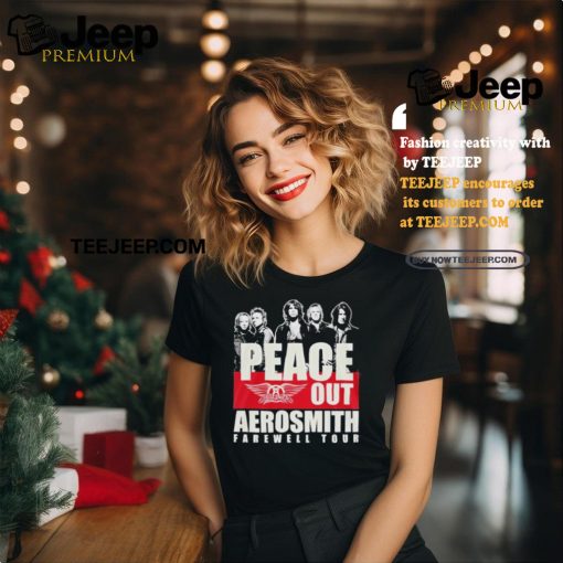 Official Aerosmith Peace Out The Farewell Tour Shirt