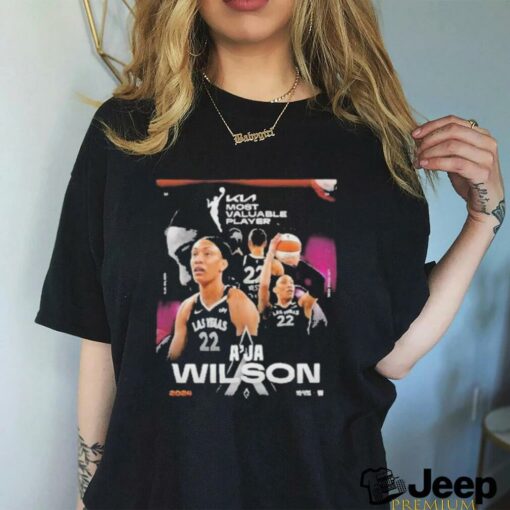 Official A’ja wilson from las vegas aces is your 2024 kia wNBA mvp kia most valuable player T shirt