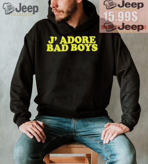 Official Ajhiaa wearing j’ adore bad boys T shirt