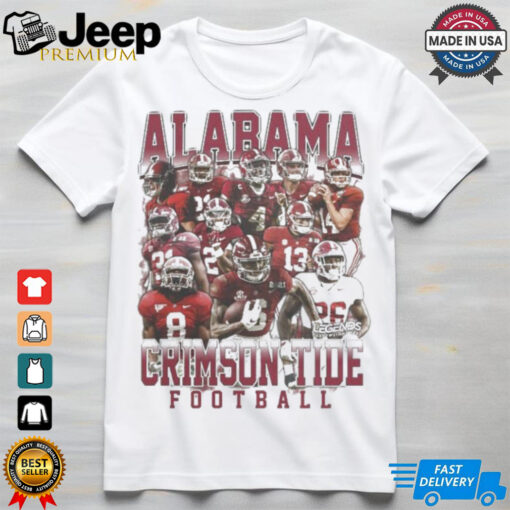 Official Alabama Crimson Tide Football Heavy Weight Legends Football Player T shirt