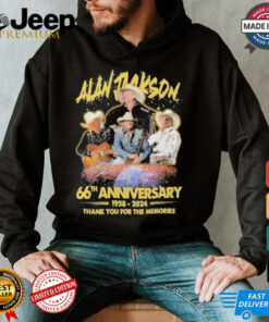 Official Alan Jackson 66th Anniversary 1958 2024 Thank You T Shirt