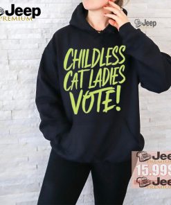 Official Alex cole childless cat ladies vote Kamala T shirt