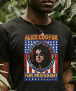 Official Alice Cooper For President T Shirt